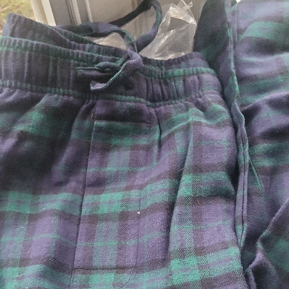 Plaid Green and Blue Lounge Pants
